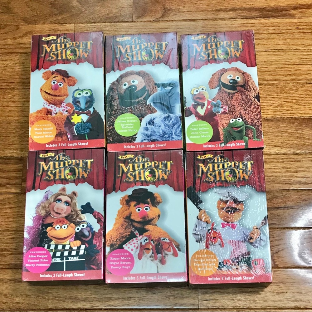 Time Life "The Best Of The Muppet Show" VHS - 6 Volume 18 Episode Lot NEW SEALED